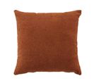 Coussin - Effet Bouclette - 45x45 Cm - Marron Clair