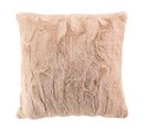 Housse De Coussin Imitation Fourrure "foxy" 40x40cm Sable