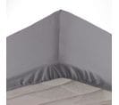 Drap Housse "lina" 140x190cm Gris