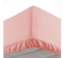 Drap Housse "lina" 90x190cm Rose Dragée