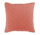 Housse De Coussin "mellow" 40x40cm Terracotta et Blanc