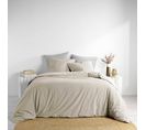 Parure De Lit Coton Lavé Linette Beige 240x220