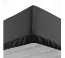 Drap Housse "lina" 90x190cm Noir