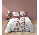 Housse De Couette 260 X 240 Cm Coton 42 Fils + 2 Taies Chilipop Rose