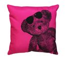 Coussin Déco "lulu Bear" 40x40cm Rose