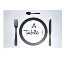 Set De Table "a Table !" 28x44cm Transparent