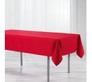 Nappe Rectangle 140 X 300 Cm Jacquard Damasse Maillon Rouge