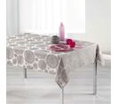 Nappe Rectangulaire "rose Des Vents" 140x300cm Taupe