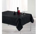 Nappe Rectangulaire Imprimée "shantung" 150x240cm Noir