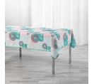 Nappe Antitache "peachy" 150x240cm Bleu et Rose