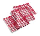 Lot De 3 Serviettes De Table "traditio" 45cm Rouge