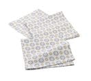 Lot De 3 Serviettes De Table "floreor" 40x40cm Gris