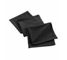 Lot De 3 Serviettes De Table "mistral" 40x40cm Noir