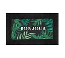 Tapis Relief Imprimé "vesta" 45x75cm Noir et Vert