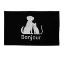 Tapis Imprimé Phosphorescent "benji" 45x70cm Noir