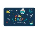Set De Table Enfant "mini Chef" 28x44cm Bleu