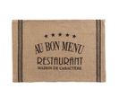 Set De Table En Jute "diner" 30x45cm Noir