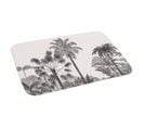 Tapis De Bain Imprimé "cocoty" 45x75cm Noir et Blanc