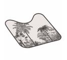 Tapis Contour Wc "cocoty" 45x45cm Noir et Blanc