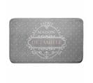 Tapis De Bain "maison De Famille" 45x75cm Gris