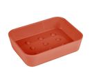 Porte Savon Soft Touch "vitamine" 12cm Terracotta