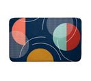 Tapis De Bain Imprimé "color Pop" 45x75cm Bleu