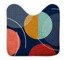 Tapis Wc Imprimé "color Pop" 45x45cm Bleu