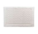 Tapis De Bain Jacquard "damaris" 50x80cm Blanc