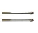 Lot De 2 Tringles Extensibles "safi" 80-110cm Argent