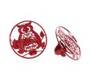 Lot De 2 Embrasses De Rideau "gufo" 8cm Rouge