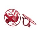 Lot De 2 Embrasses De Rideau "passero" 8cm Rouge