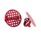 Lot De 2 Embrasses De Rideau "rondoline" 7cm Rouge