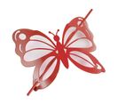 Embrasse De Rideau Broche "farfalina" 16cm Rouge