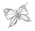 Embrasse De Rideau Broche "farfalina" 16cm Gris