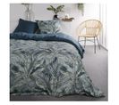 Parure De Lit 2 Personnes Imprimé Jungle Sunshine En Coton - Bleu - 240x260 Cm