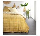 Parure De Lit 2 Personnes Imprimé Rayure Sunshine En Coton - Jaune - 220x240 Cm