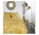 Parure De Lit Zippée 2 Personnes Imprimé Mawira En Coton - Jaune - 260x240 Cm