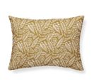 Coussin Déhoussable Imprime Teranga Inaya En Coton - Jaune - 30x50 Cm