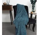 Plaid Uni Hotel Tropik Barbade En Polyester - Bleu - 125x150 Cm