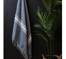 Serviette Fouta Spirit Garden En Coton - Bleu - 190x100 Cm