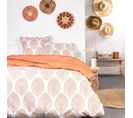 Parure De Lit  Sunshine Andrea En Coton - Orange - 240x260 Cm