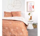 Parure De Lit  Sunshine Hazel En Coton - Orange - 240x220 Cm