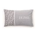 Coussin Déhoussable Avec Dentelle Charme En Coton - Gris - 30x50 Cm