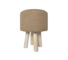 Tabouret Indies En Bois - Beige - Tu