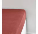 Drap Housse 1 Personne Uni Essential En Coton - Rouge - 90x190 Cm