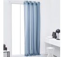 Rideau  Essential En Polyester - Bleu Gris - 140x240 Cm