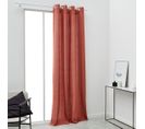 Rideau Oeillets Essential Panama En Viscose - Rouge - 140x240 Cm