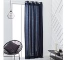 Rideau  Panama Essential En Coton - Bleu Marine - 140x240 Cm