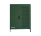 Nino - Buffet Haut 2 Portes En Métal Pantone H100cm - Couleur - Vert