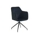 Fauteuil De Table Pivotant Dalston Velours Noir